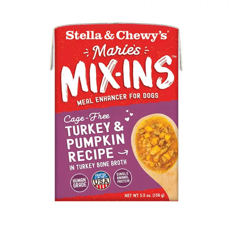 Stella & Chewy's Marie's Mix-Ins Cage Free Turkey & Pumpkin Recipe Dog Food Topper 1