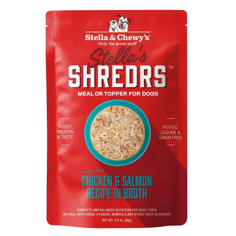 Stella's Shredrs Beef & Salmon Recipe In Broth 1
