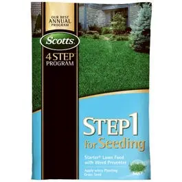 Step 1 For Seeding, Starter Lawn Food With Weed Preventer, Covers 5,000 Sq. Ft. 1