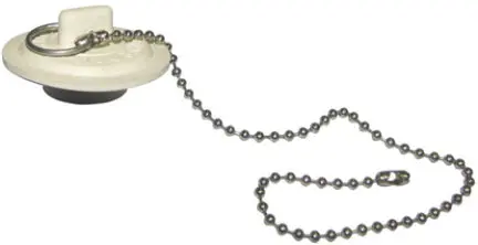 Stopper 11In White Chain Ring 1