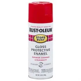 Stops Rust Enamel Spray Paint, Gloss Poppy Pink, 12-Oz. 1