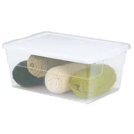 Storage Box, See-Through, 16-Qt. 1