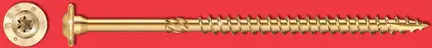 Structural Screw 5/16 X 3 1/2 Gold 1