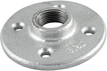 Stz Industries 3/8 In. Fip Each Galvanized Malleable Iron Floor Flange 1