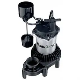 Sump Pump, Zinc & Plastic Construction, 1/3-Hp Motor, 3,600 Gph 1
