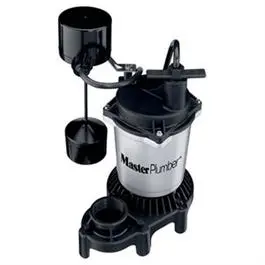 Sump Pump, Zinc & Plastic Construction, .5-Hp Motor, 4,200 Gph 1