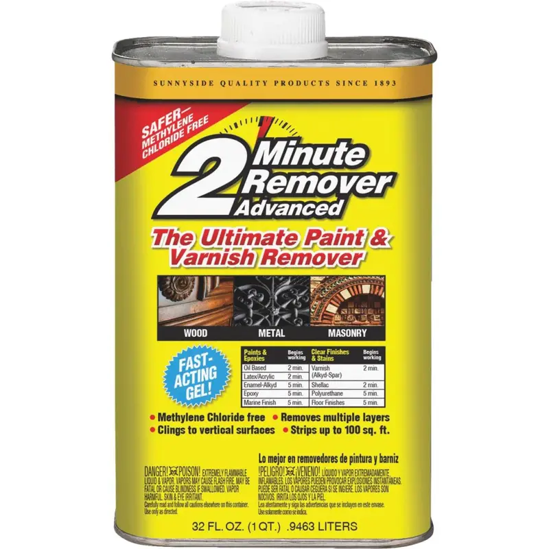 Sunnyside 2 Minute Remover Advanced Ultimate Qt. Gel Paint & Varnish Remover 1