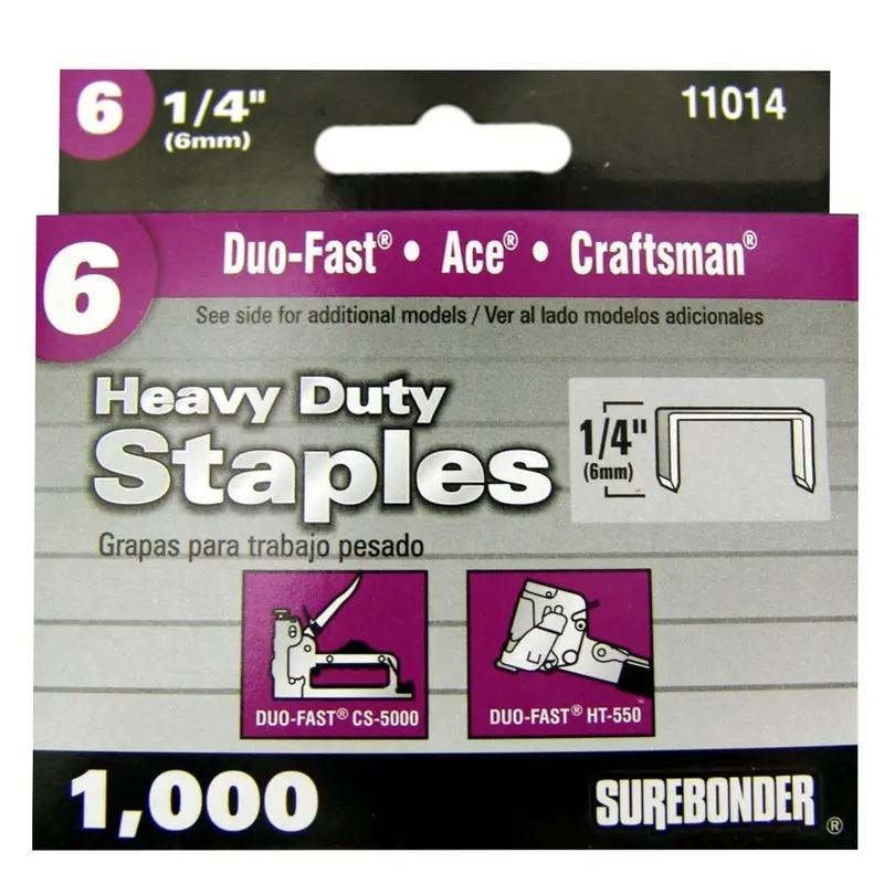 Surebonder 11014 #6 Staples, Duo-Fast Type 1