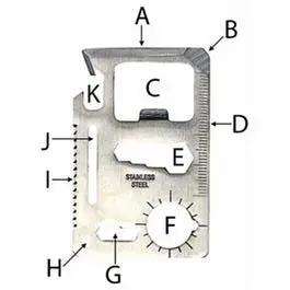 Survival Card Tool, Silver 1