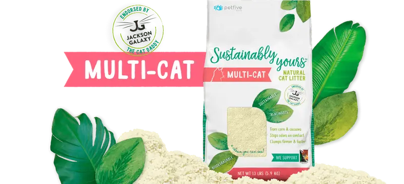Sustainably Yours Multi-Cat Natural Litter 1