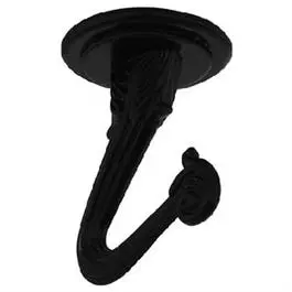 Swag Hook, Black, 1.5-In., 2-Pk. 1