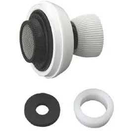 Swivel Spray Aerator, White Plastic, 15/16 X 55/64-In. 1