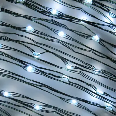 Sylvania Led Micro Dot Christmas String Lights, Cool White, 3 Functions, Timer/Battery Operated 1