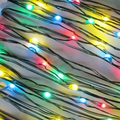 Sylvania Led Micro Dot Christmas String Lights, Multi Color, 3 Functions, Timer/Battery Operated 1