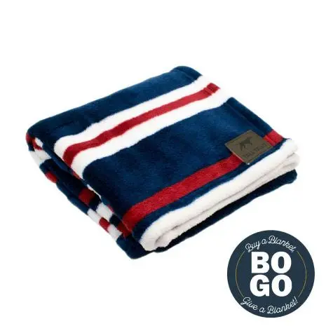 Tall Tails Blanket Nautical Stripe 1