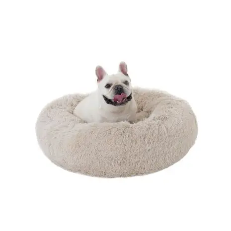 Tall Tails Khaki Cuddle Donut Pet Bed 1