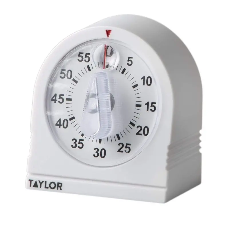 Taylor Long Ring Kitchen Timer, White 1
