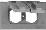 Teddico One Gang Horizontal Cover For A Duplex Receptacle Or Switch 1