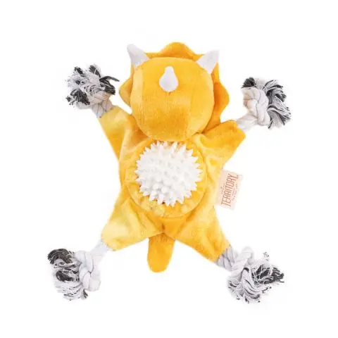 Territory Triceratops 2-In-1 Fetch Tug Dog Toy 1