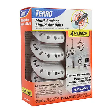 Terro® Multi-Surface Liquid Ant Baits – 4 Discreet Bait Stations 1