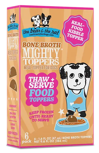 The Bear & The Rat Bone Broth Mighty Toppers For Dogs 1