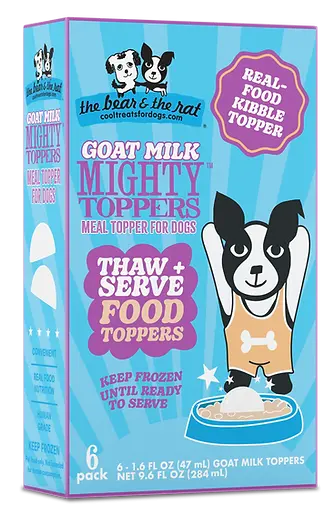 The Bear & The Rat Goat Milk Mighty Toppers For Dogs 1