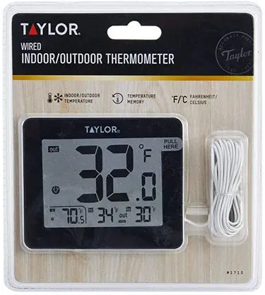 Thermometer Wired Indoor/Outdoor 1