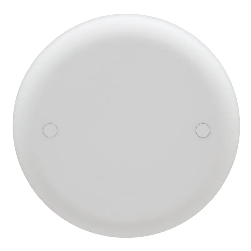 Thomas & Betts Carlon Ceiling Fan Box Cover, Round, Blank, 4-Inch Diameter, White 1