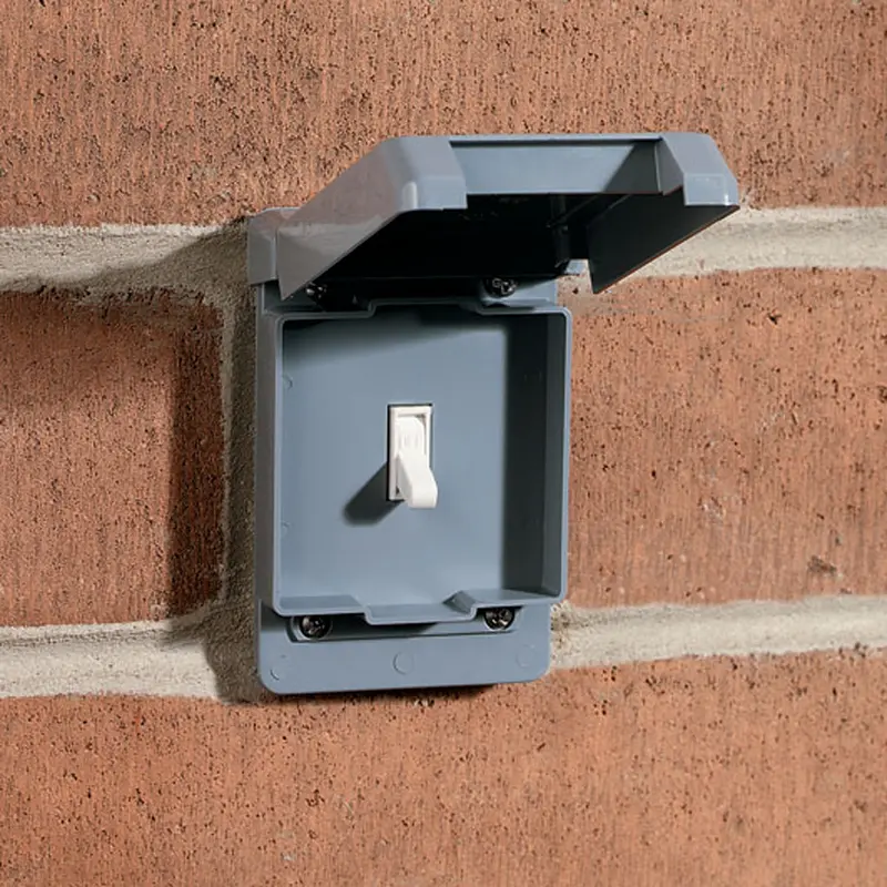 Thomas & Betts Carlon Pvc Switch Box Weatherproof Cover, Single Gang 1
