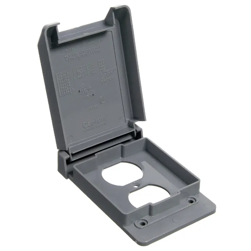Thomas & Betts  Single Gang Weatherproof Duplex Box Cover 1