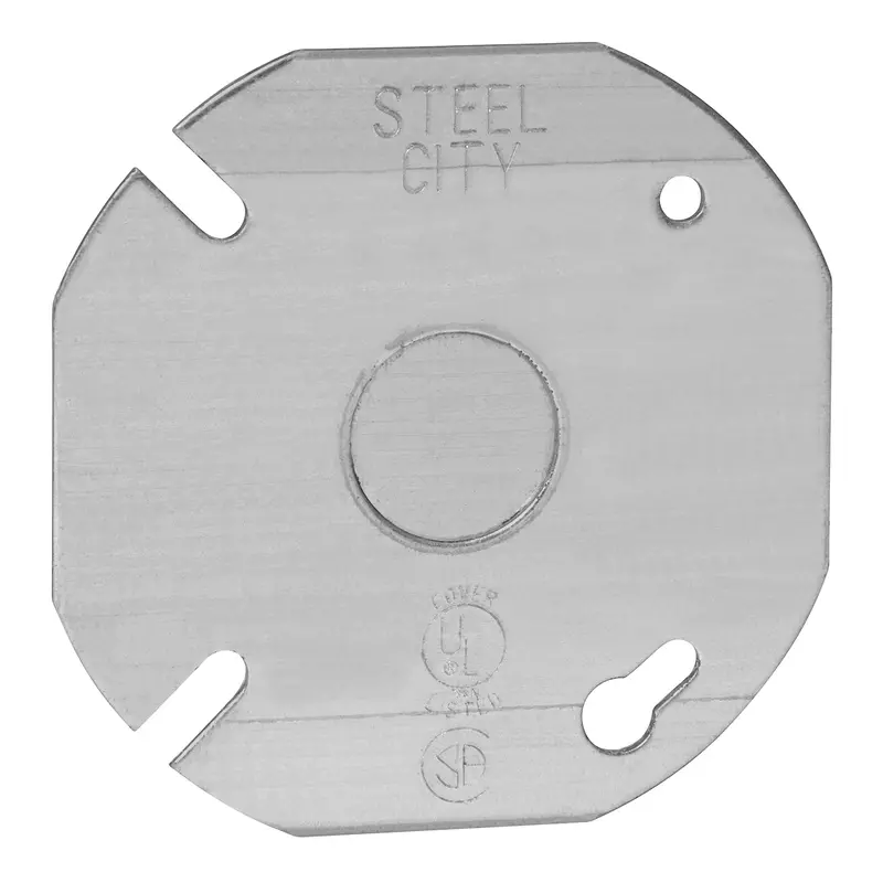 Thomas & Betts Steel City  1/2" Octagon Box Flat Cover 1