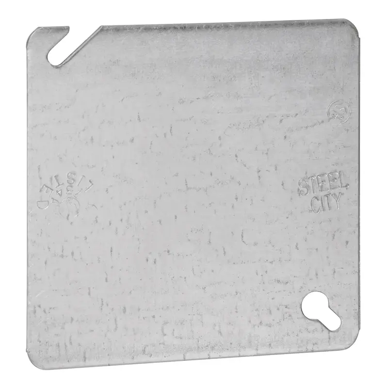 Thomas & Betts Steel City  4" Steel Square Box Cover, Flat & Blank 1