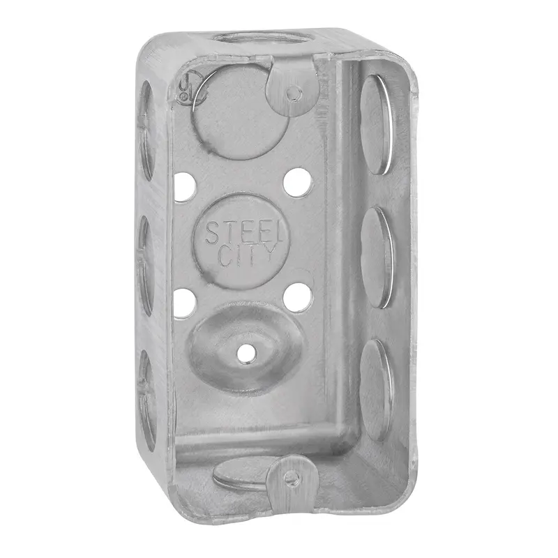 Thomas & Betts Steel City Handy/Utility Outlet Box, Drawn Construction, 4"X2-1/8"X1-7/8" 1