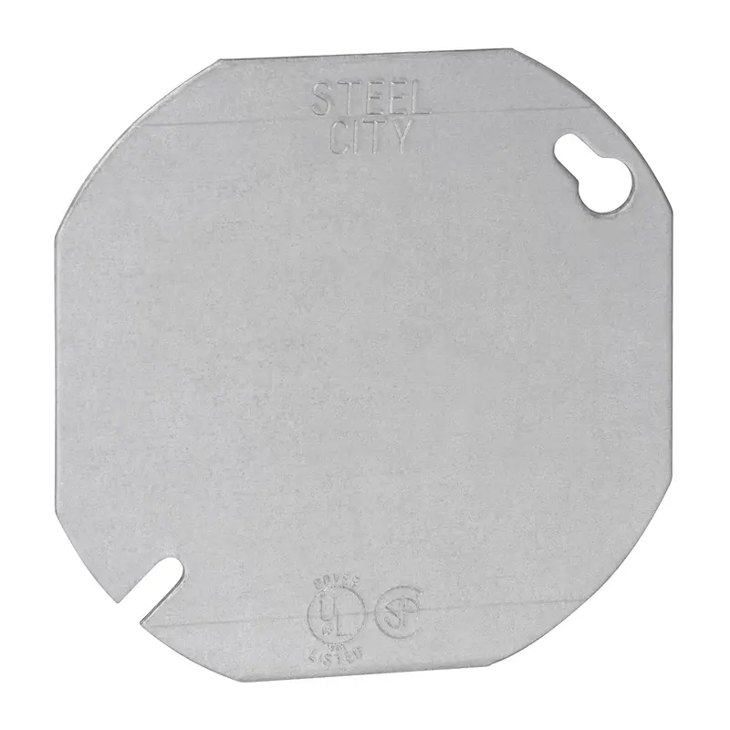 Thomas & Betts Steel City Pre-Galvanized Steel Round & Octagon Box Covers 4" 1