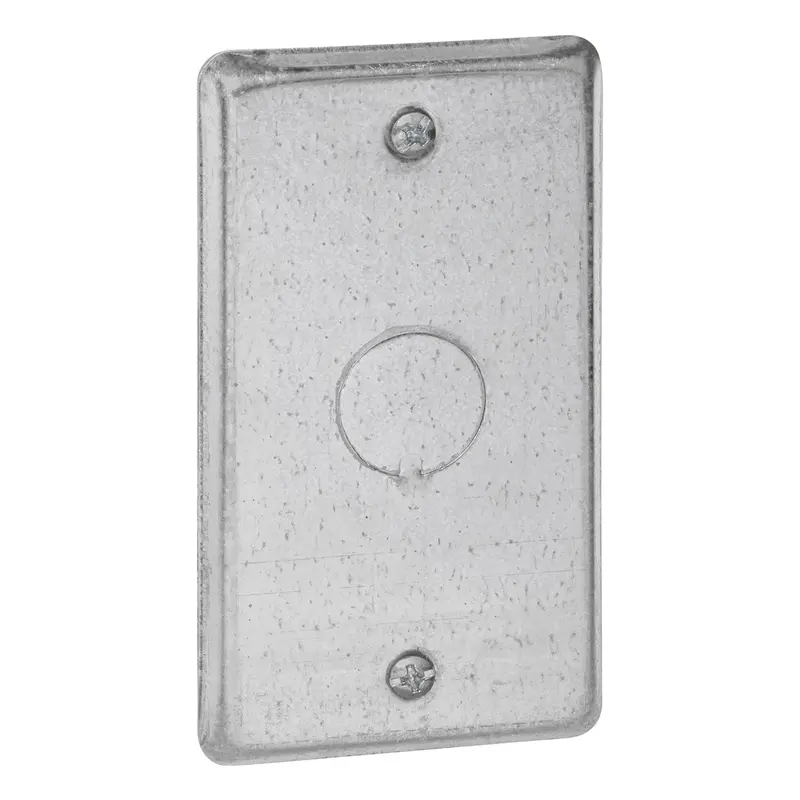 Thomas & Betts Steel City  Single Gang Blank Switch Cover With Knockout 1