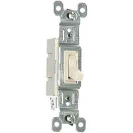 Toggle Switch, Sp, Grounding, Almond, 120-Volt, 15-Amp 1