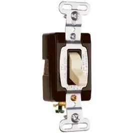 Toggle Switch, Sp, Grounding, Ivory, 120/277-Volt, 20-Amp 1