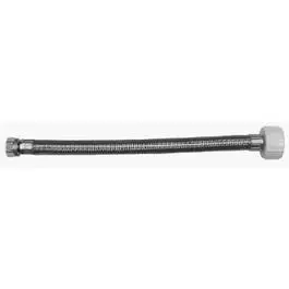 Toilet Connector, Stainless Steel, 3/8 Compression X 7/8 Ballcock X 12-In. 1