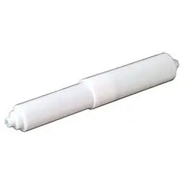 Toilet Paper Roller, White Plastic 1