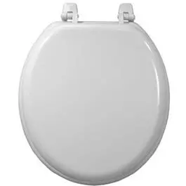 Toilet Seat, White Wood 1