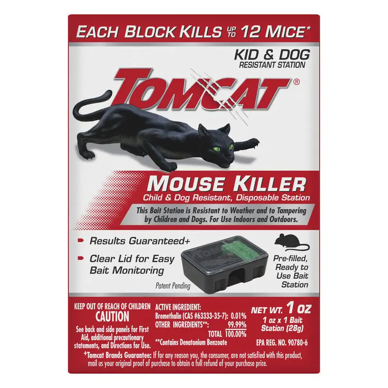 Tomcat® Mouse Killer Child And Dog Resistant, Disposable Station 1