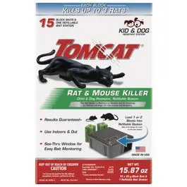 Tomcat Rat Killer Bait Station, Refillable 1