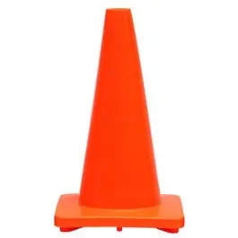Traffic Cone, Orange Pvc, 18-In. 1