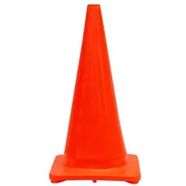 Traffic Cone, Orange Pvc, 28-In. 1