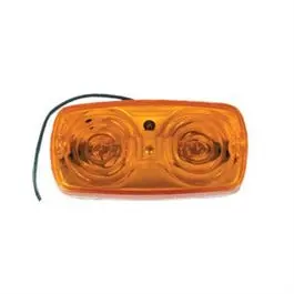 Trailer Marker/Clearance Light, Amber, Double Bulls Lens 1