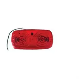 Trailer Marker Clearance Light, Red, Double Bulls Eye Lens, 4 X 2 X 1-In. 1