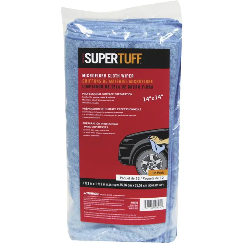 Trimaco Supertuff 14 In. Square Microfiber Cleaning Cloth (12-Pack) 1
