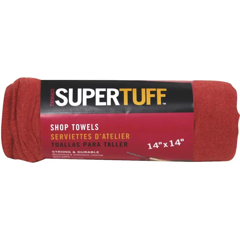 Trimaco Supertuff 14 In. Square Washable Shop Towel (5-Pack) 1