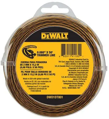 Trimmer Line .095 X 144 Ft Bk/Yl 1