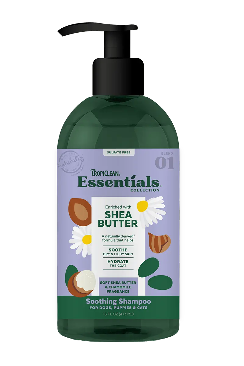 Tropiclean Essentials Shea Butter Shampoo For Dogs, Puppies And Cats 1